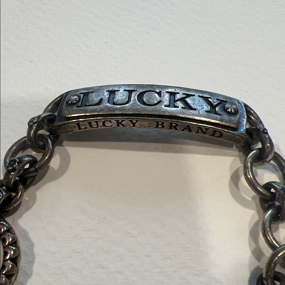 Lucky Brand Antique Silver tone Toggle Chain Bracelet - Picture 2 of 4